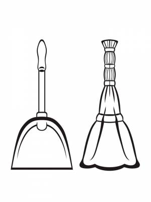 Раскраски Веник   в формате