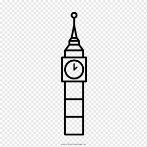 Биг Бен Книжка-раскраска Рисование Живопись, биг бен, угол, текст, монохромный png