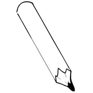 Раскраски Раскраска Заточенный карандаш