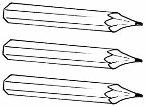 Раскраски карандаши, Раскраска Острые карандаши Карандаш