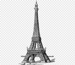 Эйфелева башня Рисование Книжка-раскраска Записная книжка, Эйфелева башня, монохромный, франция, взрослый png