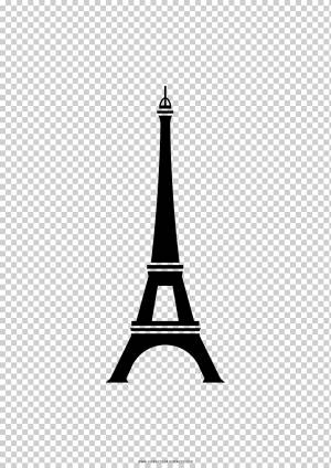 Эйфелева башня Раскраска Ausmalbild Рисунок, Эйфелева башня, франция, монохромный, силуэт png