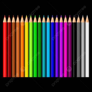 цветные карандаши с разноцветными вектор PNG , цветные карандаши, раскраски карандаши, инструменты рисования PNG картинки и пнг рисунок для й загрузки