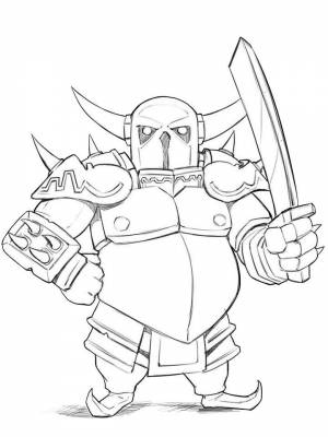 Раскраски Клеш Рояль   в формате