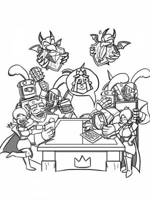 Раскраски Клеш Рояль   в формате