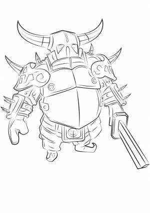 Раскраски из игры Clash of Clans