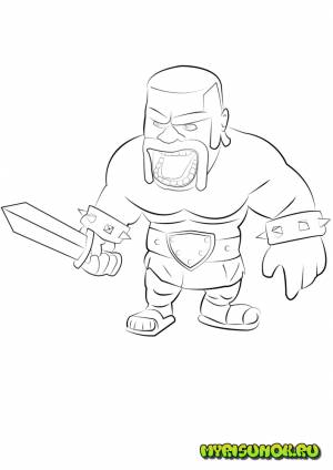 Раскраски из игры Clash of Clans