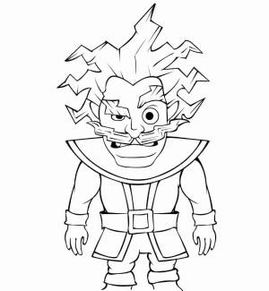 Раскраска Маг электричества