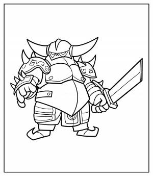 Клеш рояль раскраска