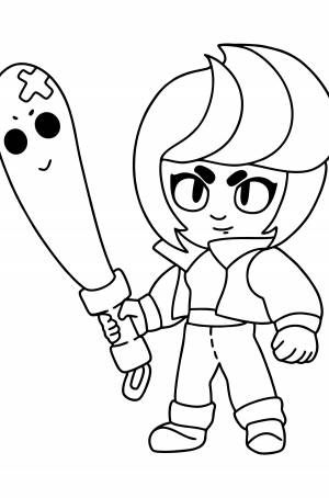 Раскраска Биби Brawl Stars ♥ Онлайн и !