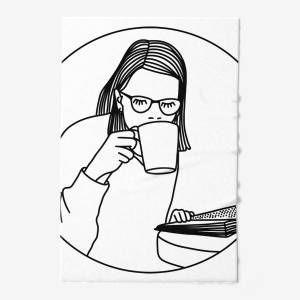 Полотенце «кофе и книжка»