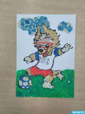 Фотоотчёт по пластнографии «Забивака играет с мячом»