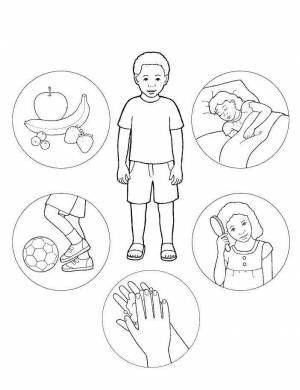 Раскраски Здоровый образ жизни