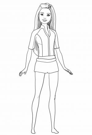 Раскраски Человека в полный рост девушка