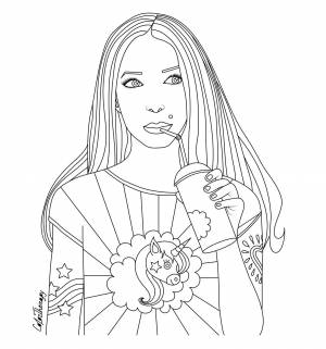 Рисунок человека раскраска