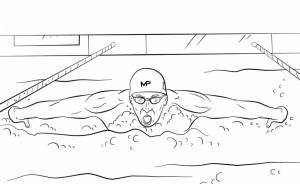 Раскраски Плавание