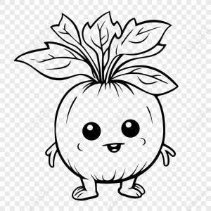 милый мультфильм свекла раскраски страницы наброски эскиз рисунок вектор,тело человека,рисунок,цветные книги изображение_Фото номер 380533764_EPS Формат изображения_ru