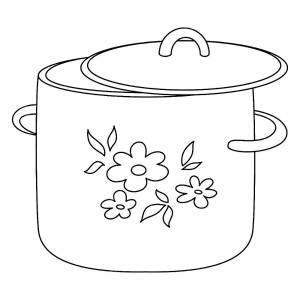 Раскраски Кастрюля