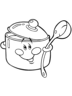 Раскраски Кастрюля