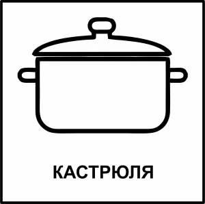 Раскраска картинка кастрюля