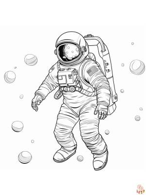 Раскраски космонавтов для печати  для детей и взрослых