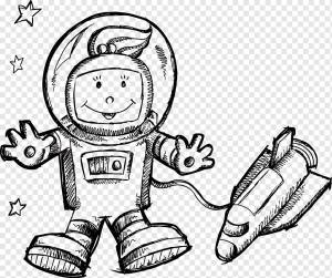 Книжка-раскраска Космос Космический корабль Астронавт, космонавт, белый, ребенок, текст png