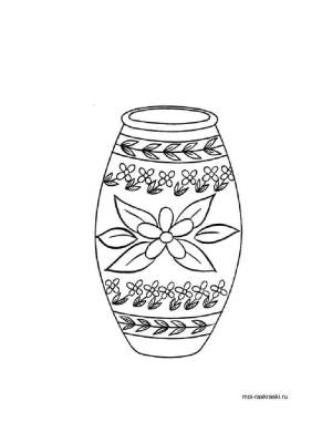 Раскраски Ваза