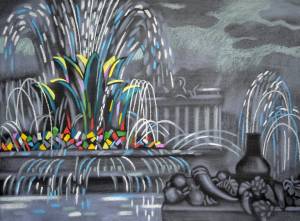 Рисунок фонтан