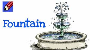 Фонтан Рисование поэтапно карандашом howtodraw a fountain Step by step drawing