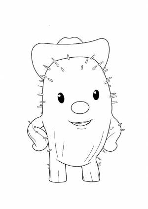 Раскраска Кактус