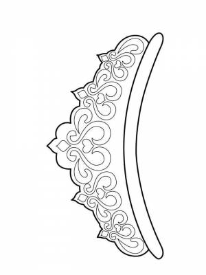 Раскраска Корона  картинку для мальчиков