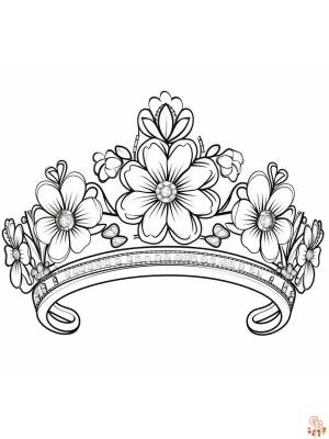 Раскраски Тиара для печати  для детей и взрослых