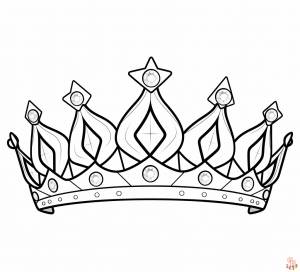 Раскраски Тиара для печати  для детей и взрослых