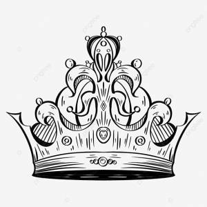 Корона тиара черно белый узор PNG , коронка, головной убор, Черное и белое PNG картинки и пнг PSD рисунок для й загрузки
