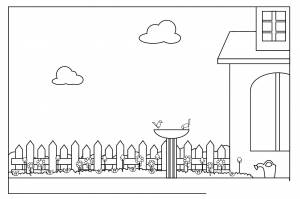 Раскраски Фонтан, poisk
