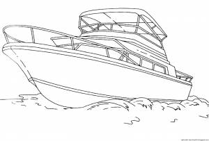 Моторная лодка раскраска для детей