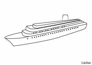 Раскраска Простой круизный лайнер