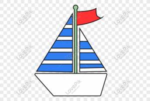 Простой детский рисунок кораблик изображение_Фото номер 401217059_AI Формат изображения_ru