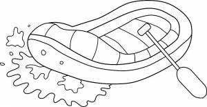 Раскраска Лодка