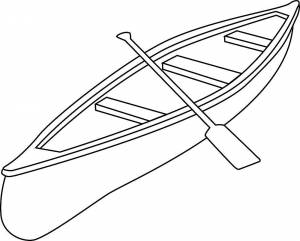 Раскраска Лодка