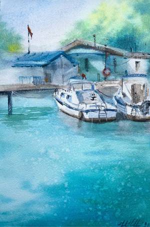 Акварельный рисунок «В солнечный день» в интернет-магазине Ярмарка Мастеров по цене 850 ₽