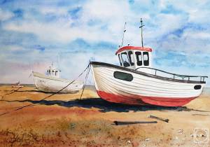 Лодки на берегу» картина Мовсисяна Тиграна