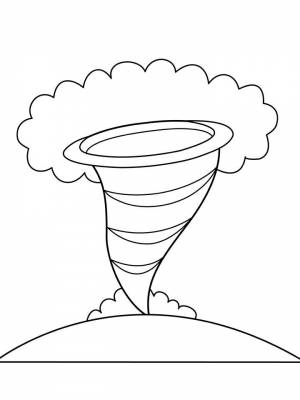 Раскраски Торнадо   в формате