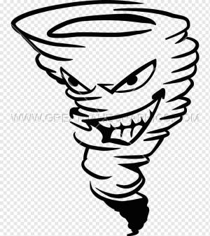 Рисование Торнадо Лайн арт, Торнадо Техника безопасности, лицо, рука, монохромный png
