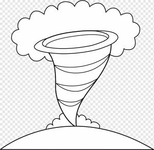 Аллея Торнадо Книжка-раскраска Рисование, Циклон с, белый, ребенок, рука png