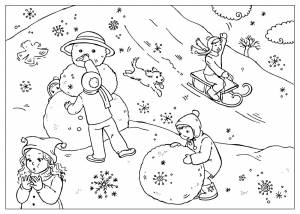 Раскраски Зимняя сказка