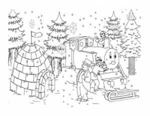 Раскраски Зимняя сказка