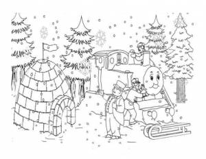 Раскраска Зимняя сказка