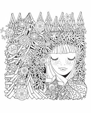 Раскраска-антистресс «Зимняя сказка»