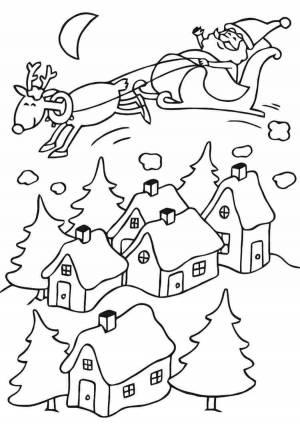 Раскраски Зимняя сказка для детей